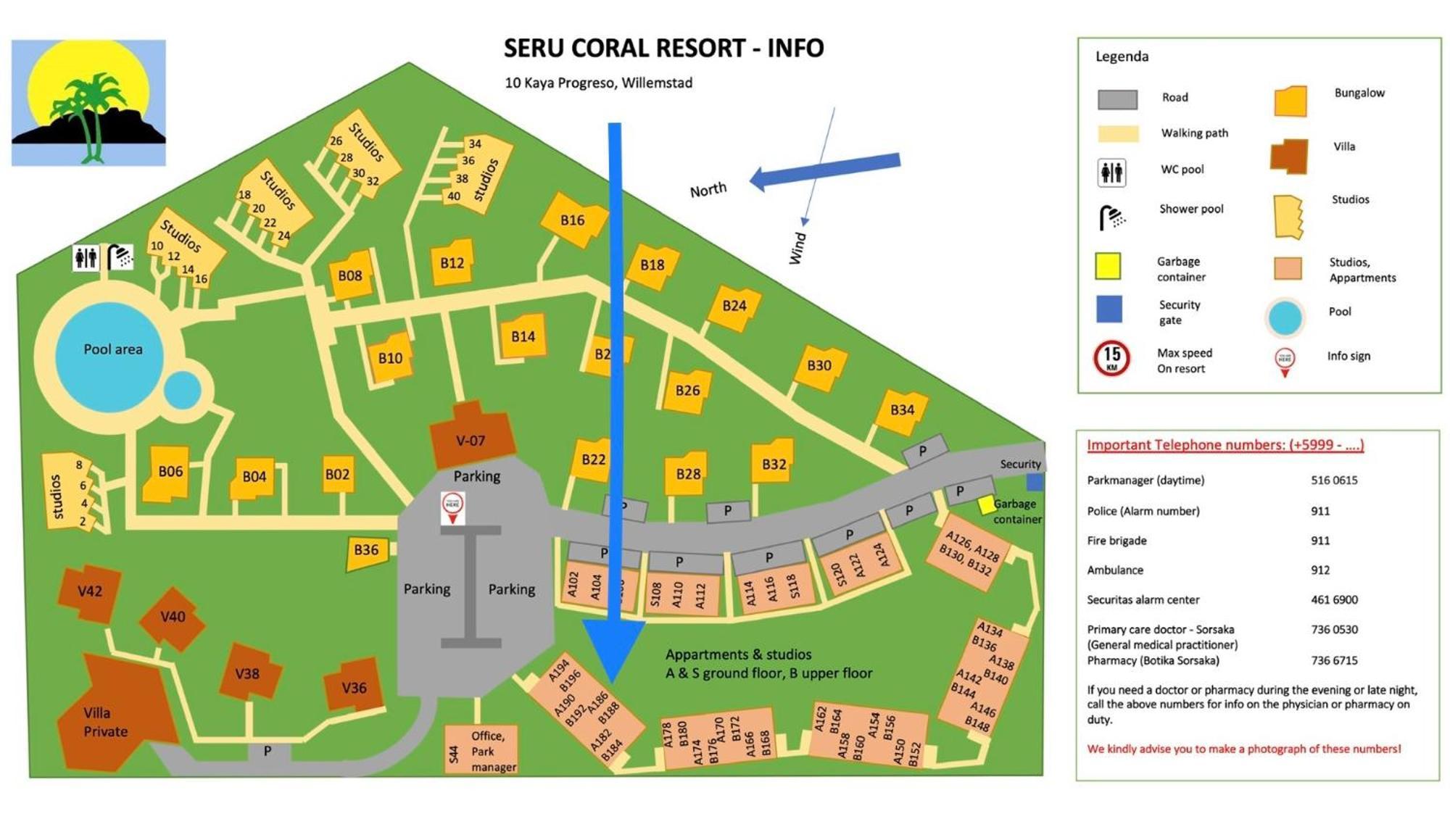 Kas di BaMi op Seru Coral Resort - Ruim appartement met groot zwembad en tropische tuin Willemstad Buitenkant foto